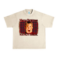 Sandshell Merry Christmas You Filthy Animal Urban Heavy Tee - Bettercallsaul