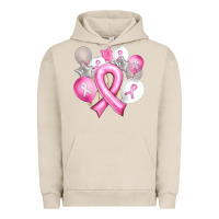 Pigment French Oak Balloons cancer ribbon Urban Hoodie - Artiststas