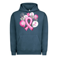 Pigment Midnight Navy Balloons cancer ribbon Urban Hoodie - Artiststas