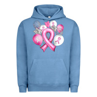 Pigment Pebble Blue Balloons cancer ribbon Urban Hoodie - Artiststas