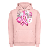 Pigment Salmon Balloons cancer ribbon Urban Hoodie - Artiststas