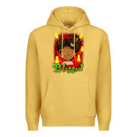 Antique Gold blessed juneteenth Premium Hoodie - FaDigitalArtStudio