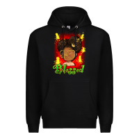 Black blessed juneteenth Premium Hoodie - FaDigitalArtStudio