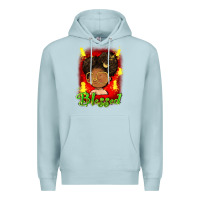 Blue Mist blessed juneteenth Premium Hoodie - FaDigitalArtStudio