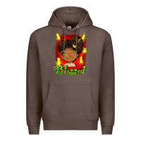 Coffee blessed juneteenth Premium Hoodie - FaDigitalArtStudio
