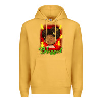 Mustard blessed juneteenth Premium Hoodie - FaDigitalArtStudio