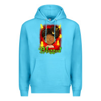 Ocean Blue blessed juneteenth Premium Hoodie - FaDigitalArtStudio