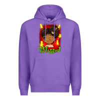 Purple blessed juneteenth Premium Hoodie - FaDigitalArtStudio