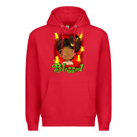 Red blessed juneteenth Premium Hoodie - FaDigitalArtStudio