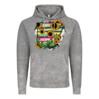 Cloud Rock Arkansas Map Sunflower Cactus Serape Vintage Hoodie - RanaPortraitStore