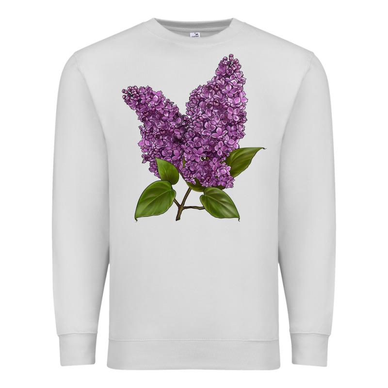 Purple Lilac Flower Premium Sweatshirt by LillyAllenDesigns | Teevron