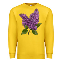 Lemon Purple Lilac Flower Premium Sweatshirt - LillyAllenDesigns