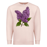 Pale Pink Purple Lilac Flower Premium Sweatshirt - LillyAllenDesigns