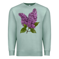 Seafoam Purple Lilac Flower Premium Sweatshirt - LillyAllenDesigns