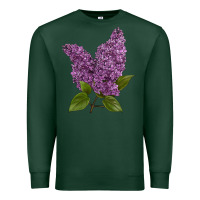 Sports Green Purple Lilac Flower Premium Sweatshirt - LillyAllenDesigns