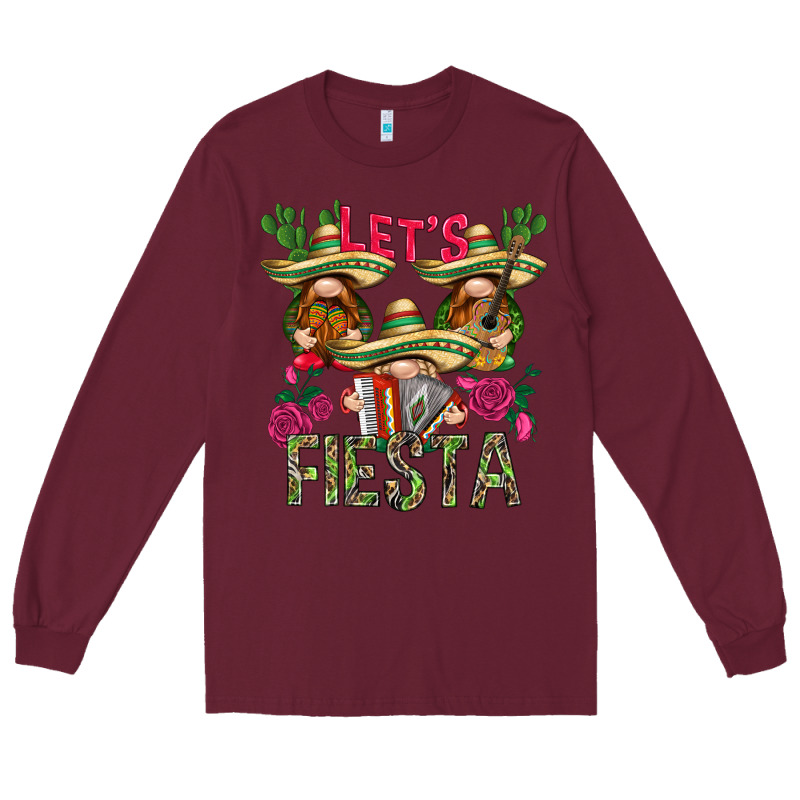Let's Fiesta With Gnomes Long Sleeve Tee by NancyCooperArtShop | Teevron