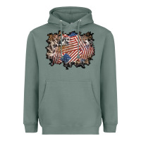 Sage 4th of july background Heavyweight Hoodie - BundleAndBundleShop