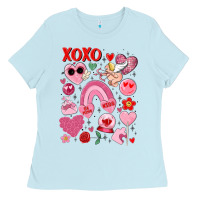 Baby Blue cute valentines day Ladies Tee - MaliasSmallBusiness