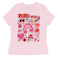 Bubblegum Pink cute valentines day Ladies Tee - MaliasSmallBusiness