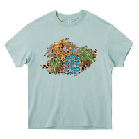 Arona horseshoe leopard gemstone cactus patch Heavy Core Tee - AdoDesignShop