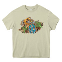 Mossy horseshoe leopard gemstone cactus patch Heavy Core Tee - AdoDesignShop