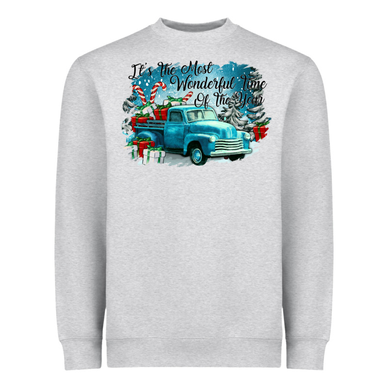 Its The Wonderful Time Of The Year Truck Heavyweight Sweatshirt by CowGirlArtShop | Teevron