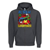 Smoke Autism is my superpower Autism Awareness Day Zipper Hoodie - FaDigitalArtStudio