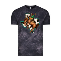 Cloud Black Cowhide Texas Map Rodeo Cowboy Vintage Tee - Bettercallsaul