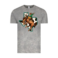 Cloud Rock Cowhide Texas Map Rodeo Cowboy Vintage Tee - Bettercallsaul