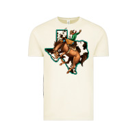 Cowhide Texas Map Rodeo Cowboy Vintage Tee | Teevron