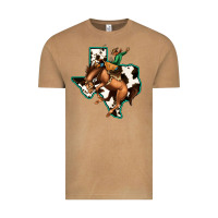 Vintage Camel Cowhide Texas Map Rodeo Cowboy Vintage Tee - Bettercallsaul