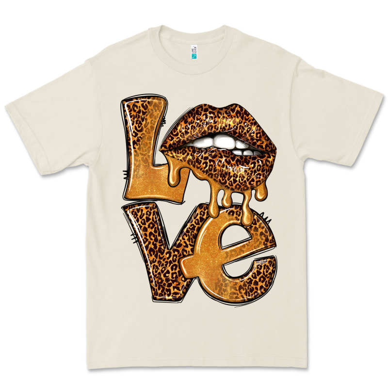 Love Leopard With Lips Premium Tee by NancyCooperArtShop | Teevron