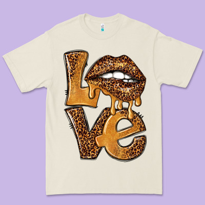 Love Leopard With Lips Premium Tee Designed By Nancycooperartshop