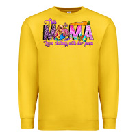 Lemon This Mama is chilling with her Premium Sweatshirt - CowhideDigitalArt