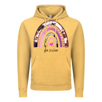 Vintage Mustard Valentines Day Rainbow, Valentines Day Rainbow Cowhide, Vintage Hoodie - Bettercallsaul