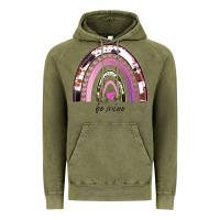 Vintage Olive Valentines Day Rainbow, Valentines Day Rainbow Cowhide, Vintage Hoodie - Bettercallsaul