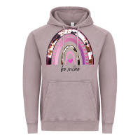 Vintage Zinc Valentines Day Rainbow, Valentines Day Rainbow Cowhide, Vintage Hoodie - Bettercallsaul