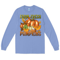 Colony Blue Farm Fresh Pumpkins Long Sleeve Tee - texasbilliewilder