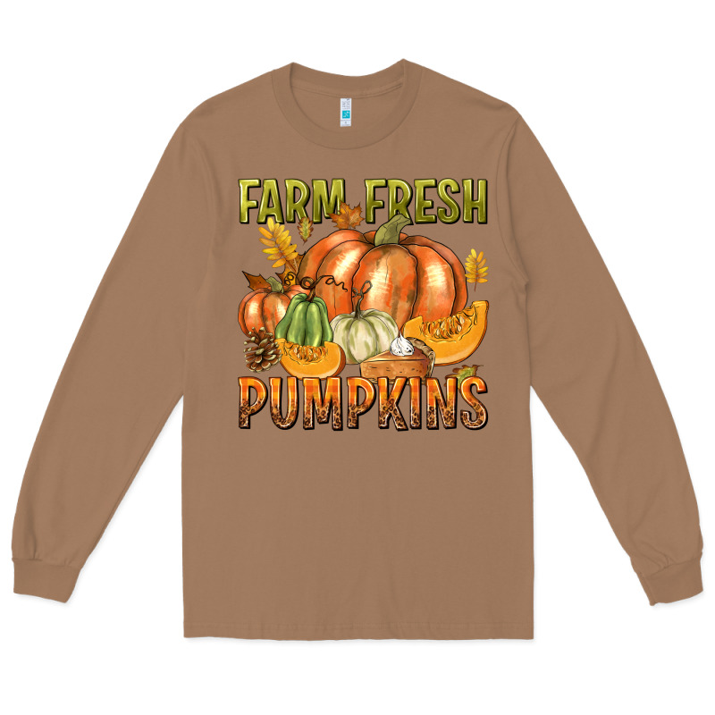 Farm Fresh Pumpkins Long Sleeve Tee by texasbilliewilder | Teevron