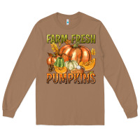 Toasted Coconut Farm Fresh Pumpkins Long Sleeve Tee - texasbilliewilder