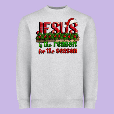 Jesus Is The Reason For The Season Heavyweight Sweatshirt Designed By Cowgirlartshop
