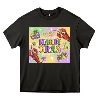 Asphalt mardi gras Heavy Core Tee - MaliasSmallBusiness