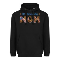 Black all american mom Heavyweight Hoodie - BundleAndBundleShop