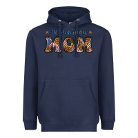 Navy all american mom Heavyweight Hoodie - BundleAndBundleShop
