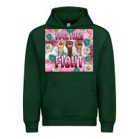 Forest Green Breast Cancer Together Fight Urban Hoodie - Artiststas