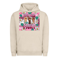 Pigment French Oak Breast Cancer Together Fight Urban Hoodie - Artiststas