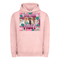 Pigment Salmon Breast Cancer Together Fight Urban Hoodie - Artiststas