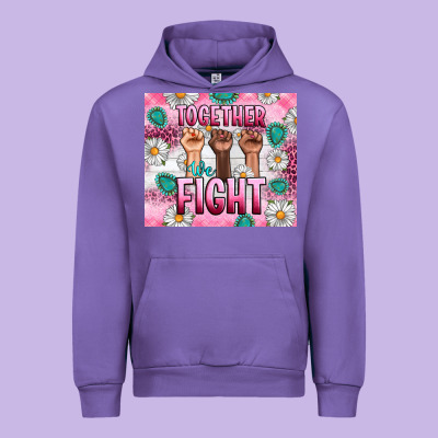 Breast Cancer Together Fight Urban Hoodie Designed By Artiststas