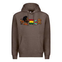 Coffee Power Juneteenth Premium Hoodie - FaDigitalArtStudio