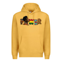 Mustard Power Juneteenth Premium Hoodie - FaDigitalArtStudio